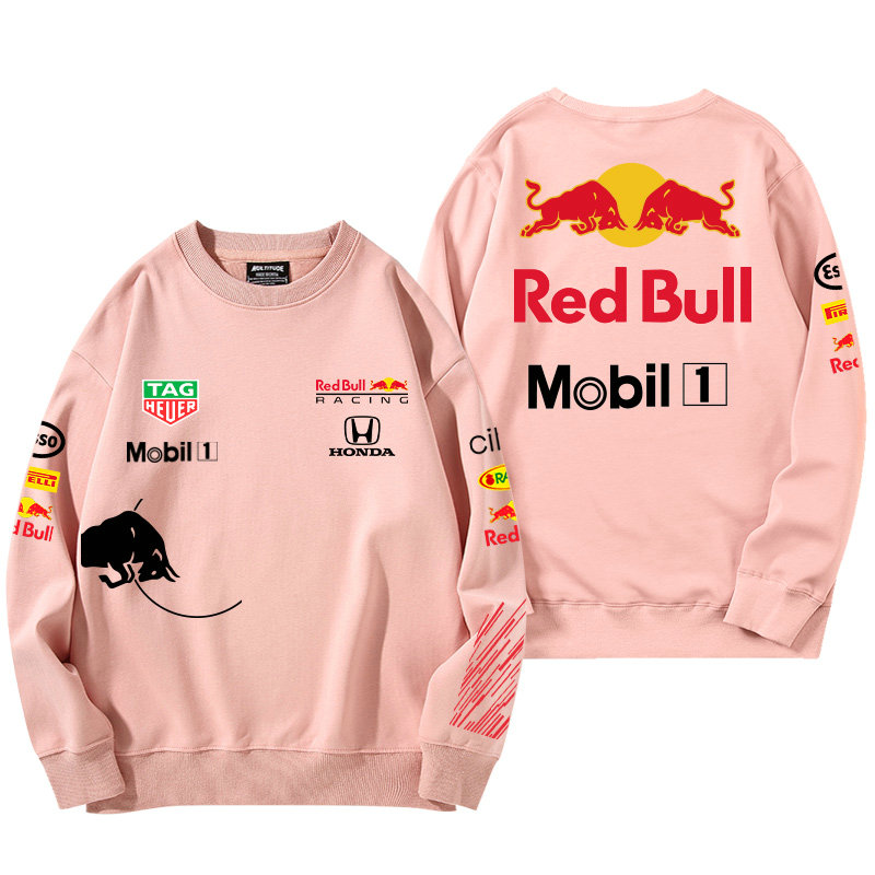 Sweatshirt Red Bull Racing Mobil 1 Coton Homme Col Rond